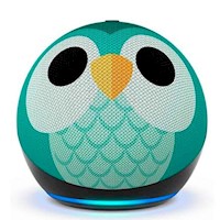 Echo Dot para Niños 5ta Gen Parlante Inteligente Alexa Owl Búho Verde
